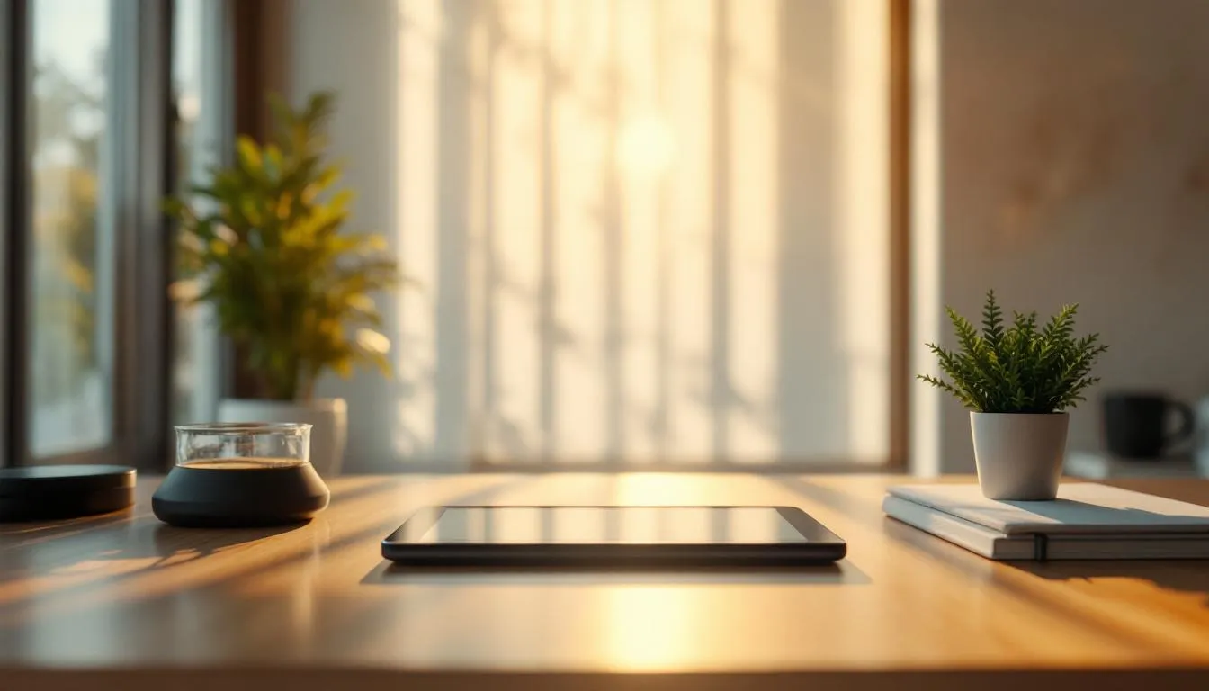 Sunlit workspace hero preview