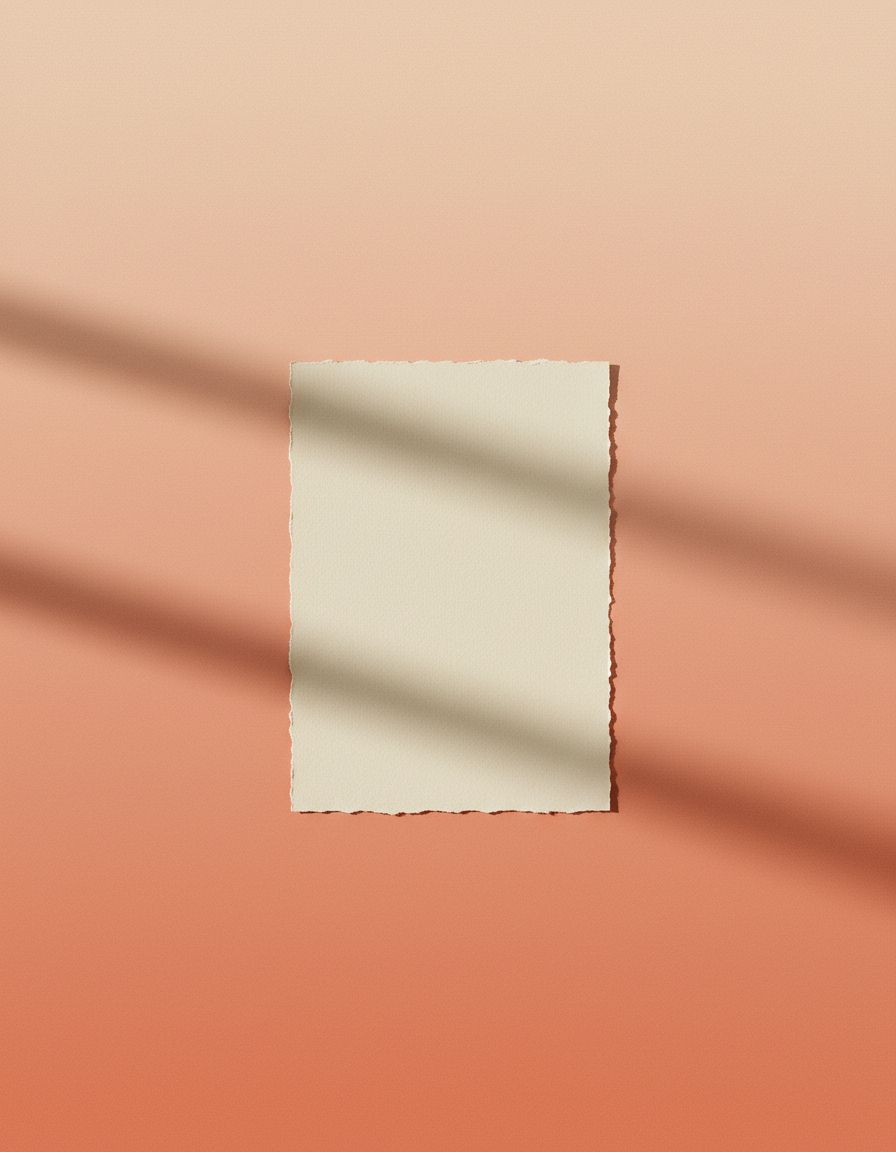 Warm gradient quote layout with bold serif text